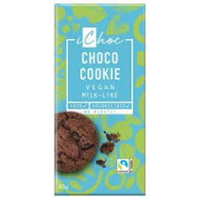 Vegán csokoládé kakaós keksszel BIO 80g